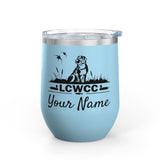 LCWCC Dog Logo Wine Tumbler - 12oz