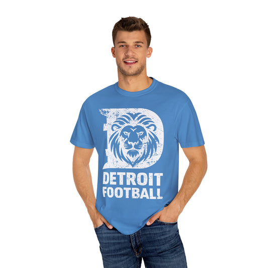 Detroit Football White Premium T-Shirt - Unisex