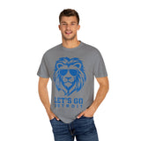Let's Go Detroit Lion Blue Premium T-Shirt - Unisex