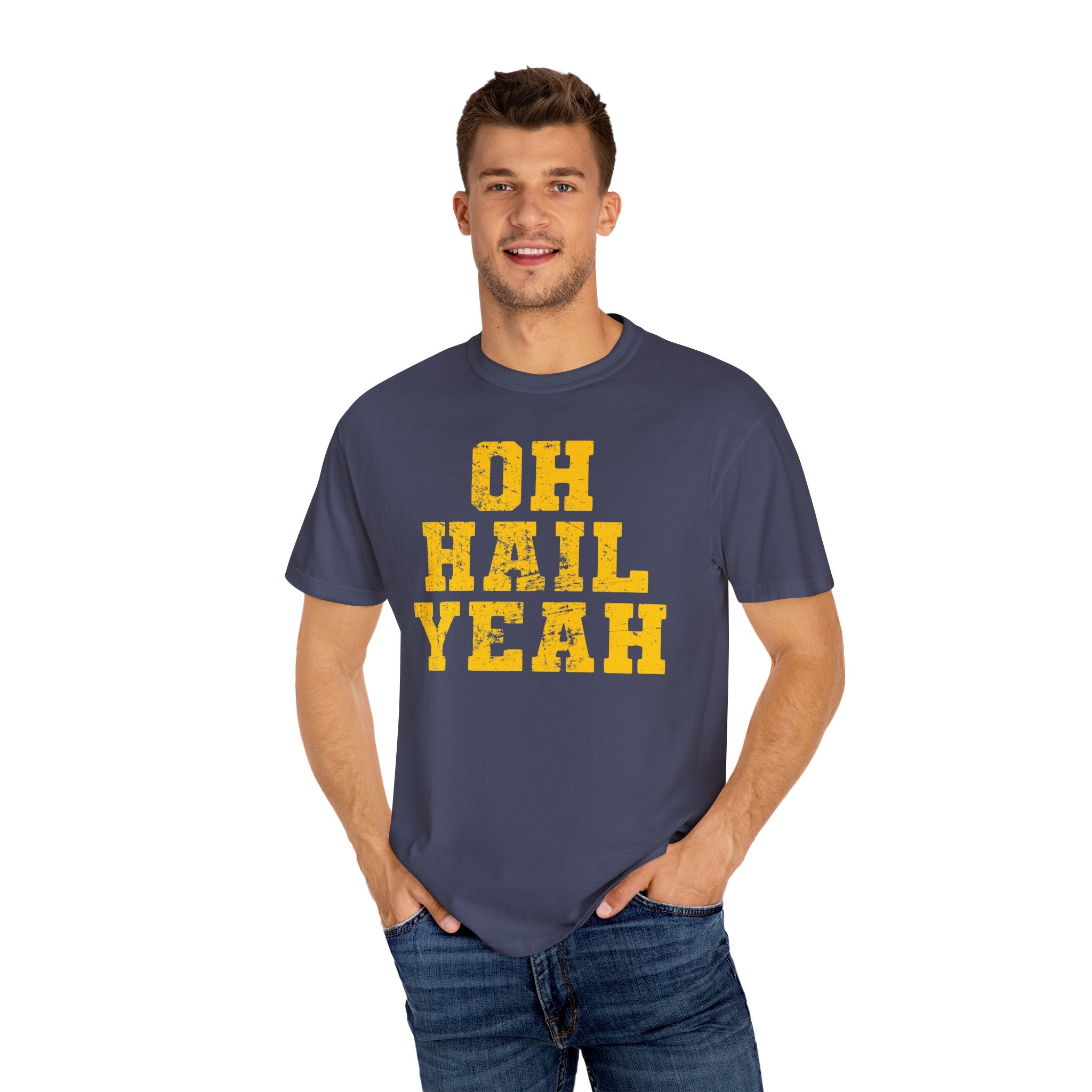 Oh Hail Yeah Yellow Premium T-Shirt - Unisex