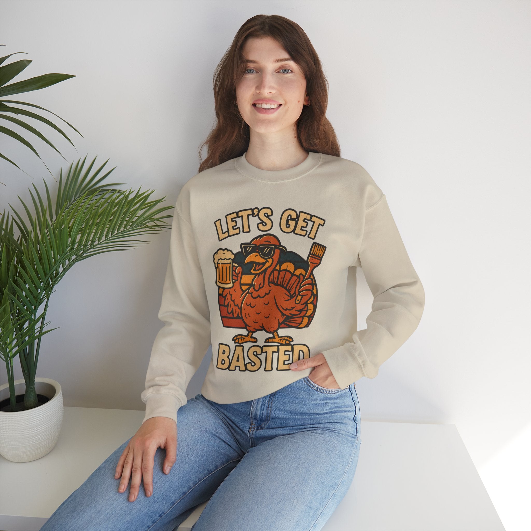 Let's Get Basted Crewneck Sweatshirt - Unisex