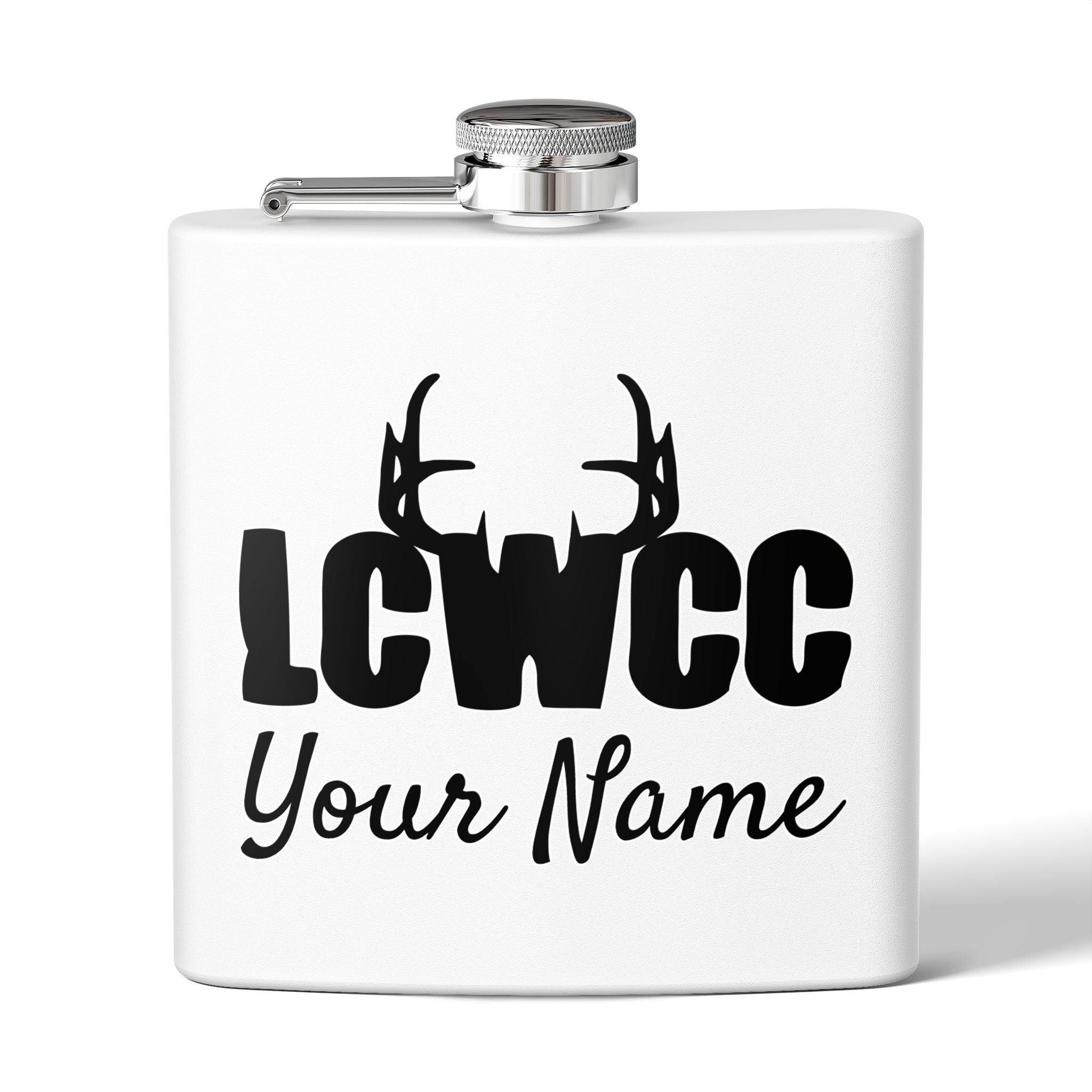 LCWCC Rack Logo Flask - 6oz