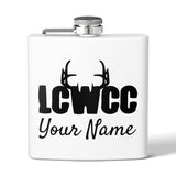 LCWCC Rack Logo Flask - 6oz