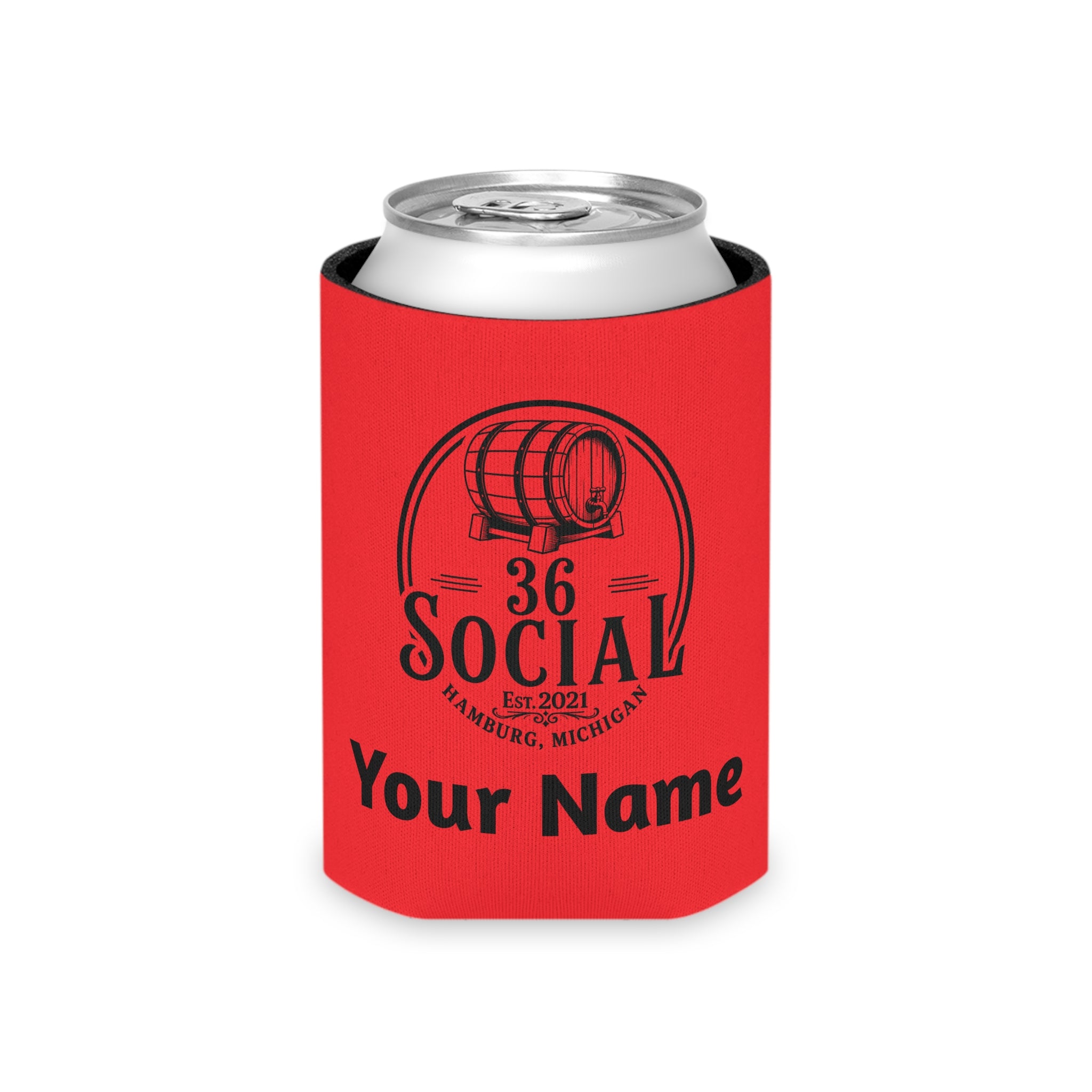 36 Social Logo 2 SL Can Cooler - Regular - Red (Amaranth)
