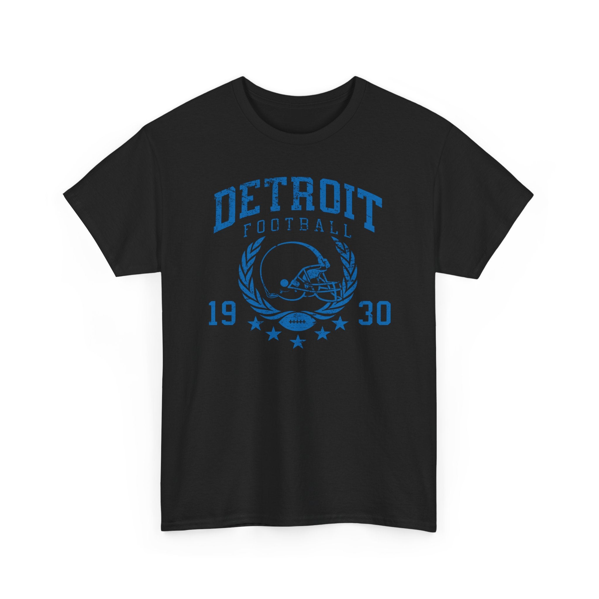 Detroit Football 1930 Blue Basic T-Shirt - Unisex