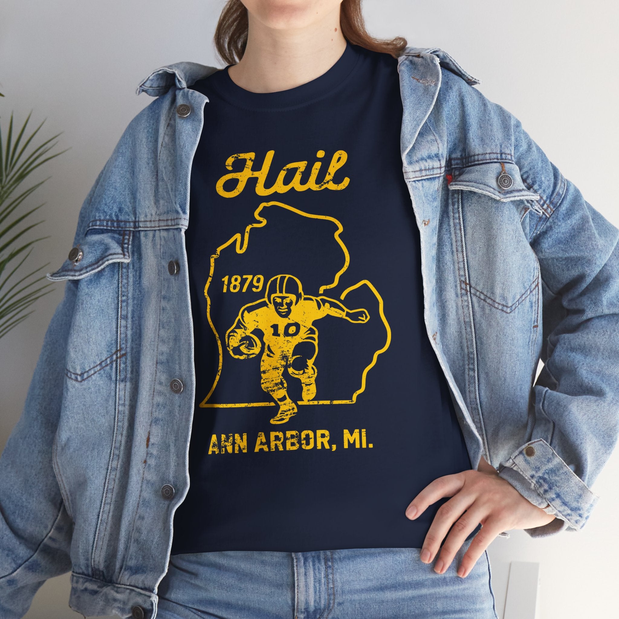 Hail MI Yellow Basic T-Shirt - Unisex