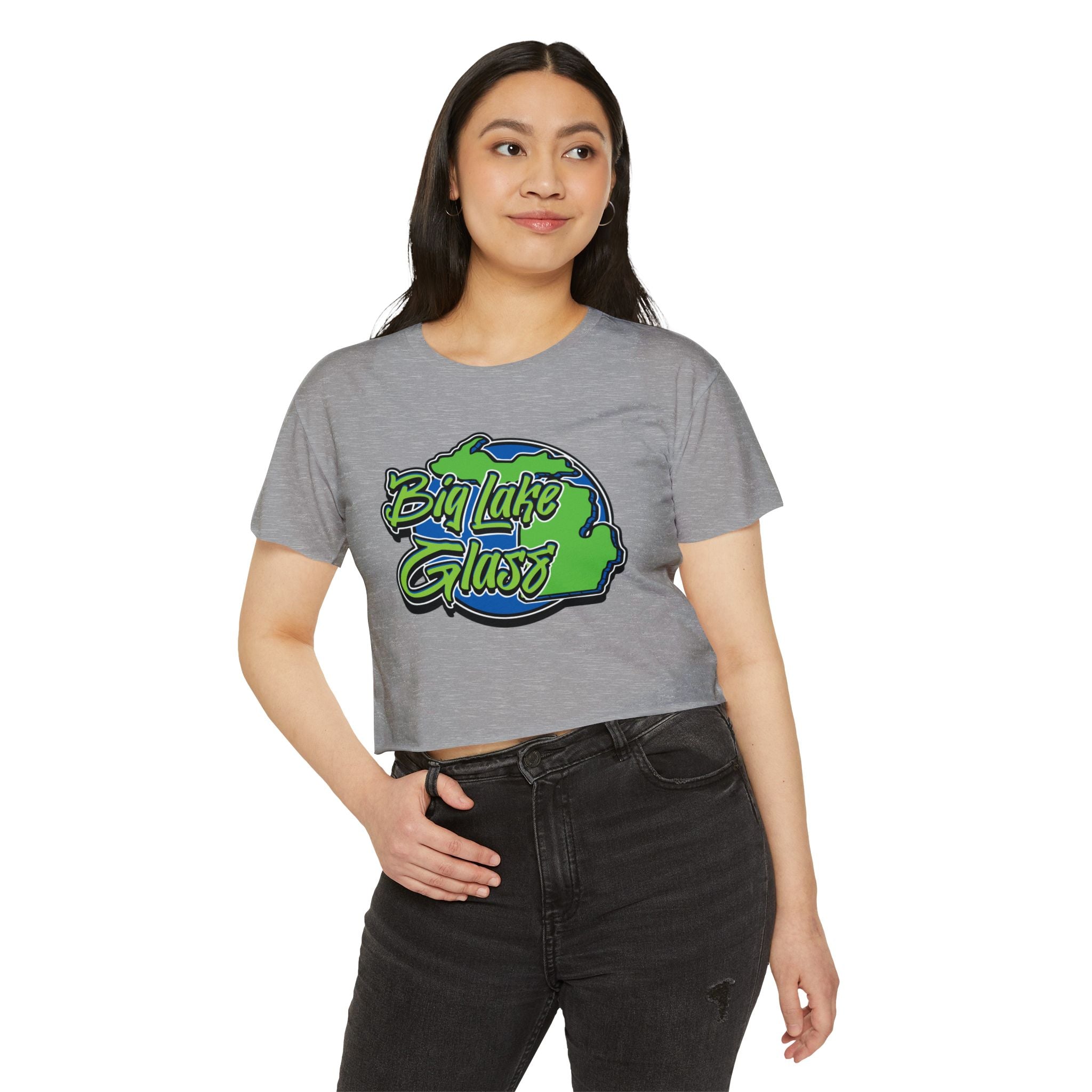 Crop Top T-Shirt - Women's - Big Lake Glass