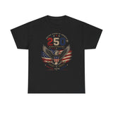 Eagle Wings Shield 250th Anniversary Distressed Patriotic Americana Basic T-Shirt - Unisex