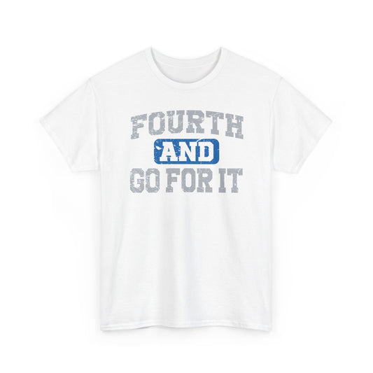 Fouth and Go For It Blue & Gray Basic T-Shirt - Unisex