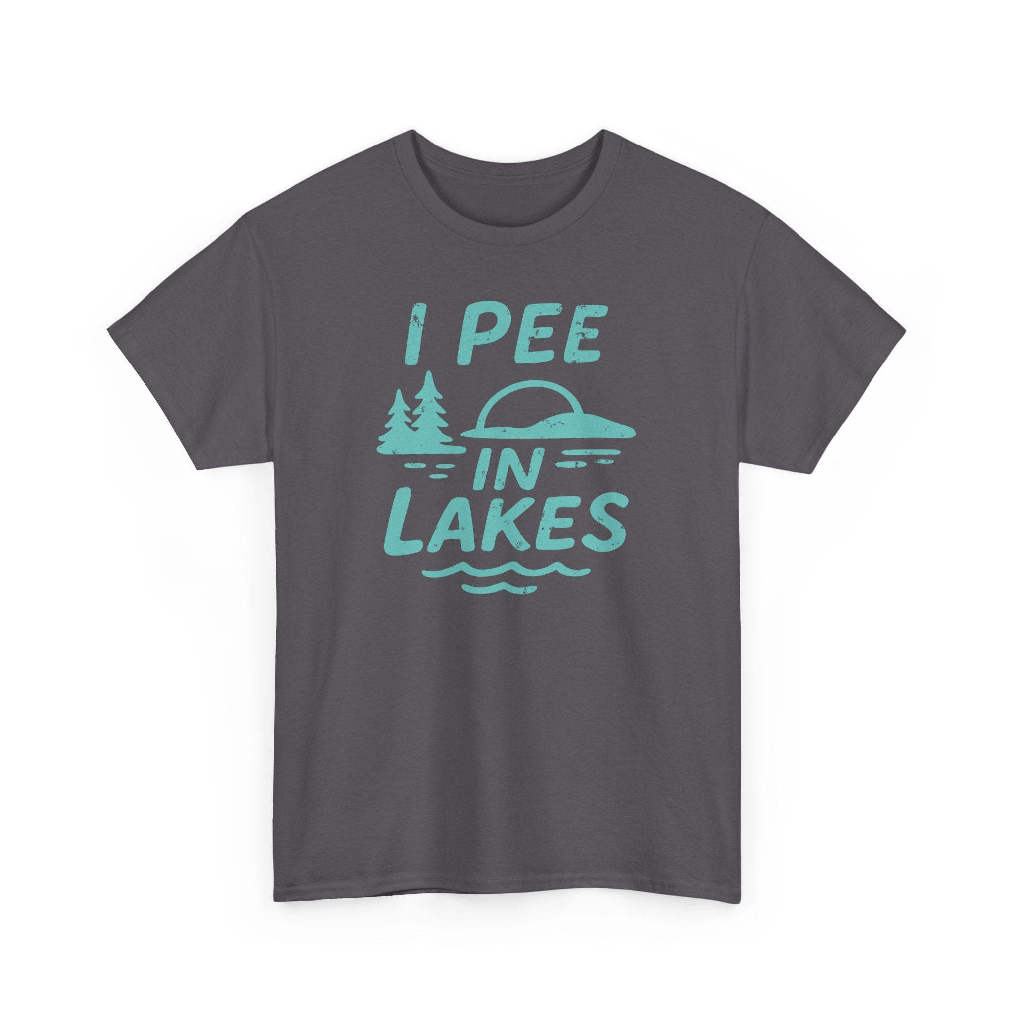 Basic T-Shirt - Unisex - I Pee In Lakes Retro