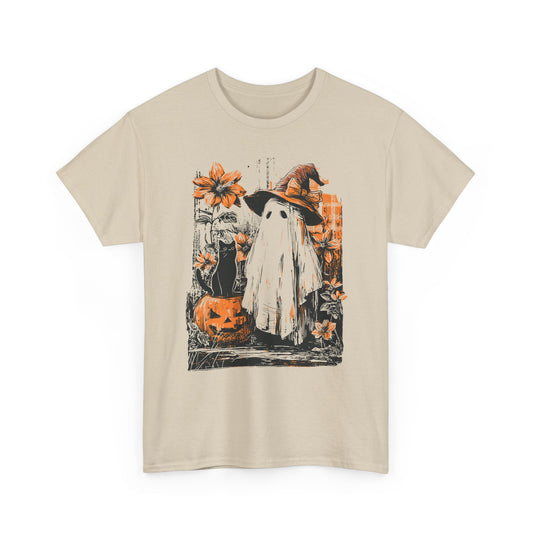 Ghost & Cat Black Basic T-Shirt - Unisex