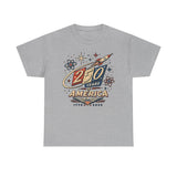 Rocket Space 250 Years America Retro Patriotic Americana Basic T-Shirt - Unisex