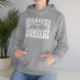 Spartans Football 1 White Hoodie - Unisex