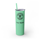 Manchester Local AF Skinny Steel Tumbler with Straw - 20oz