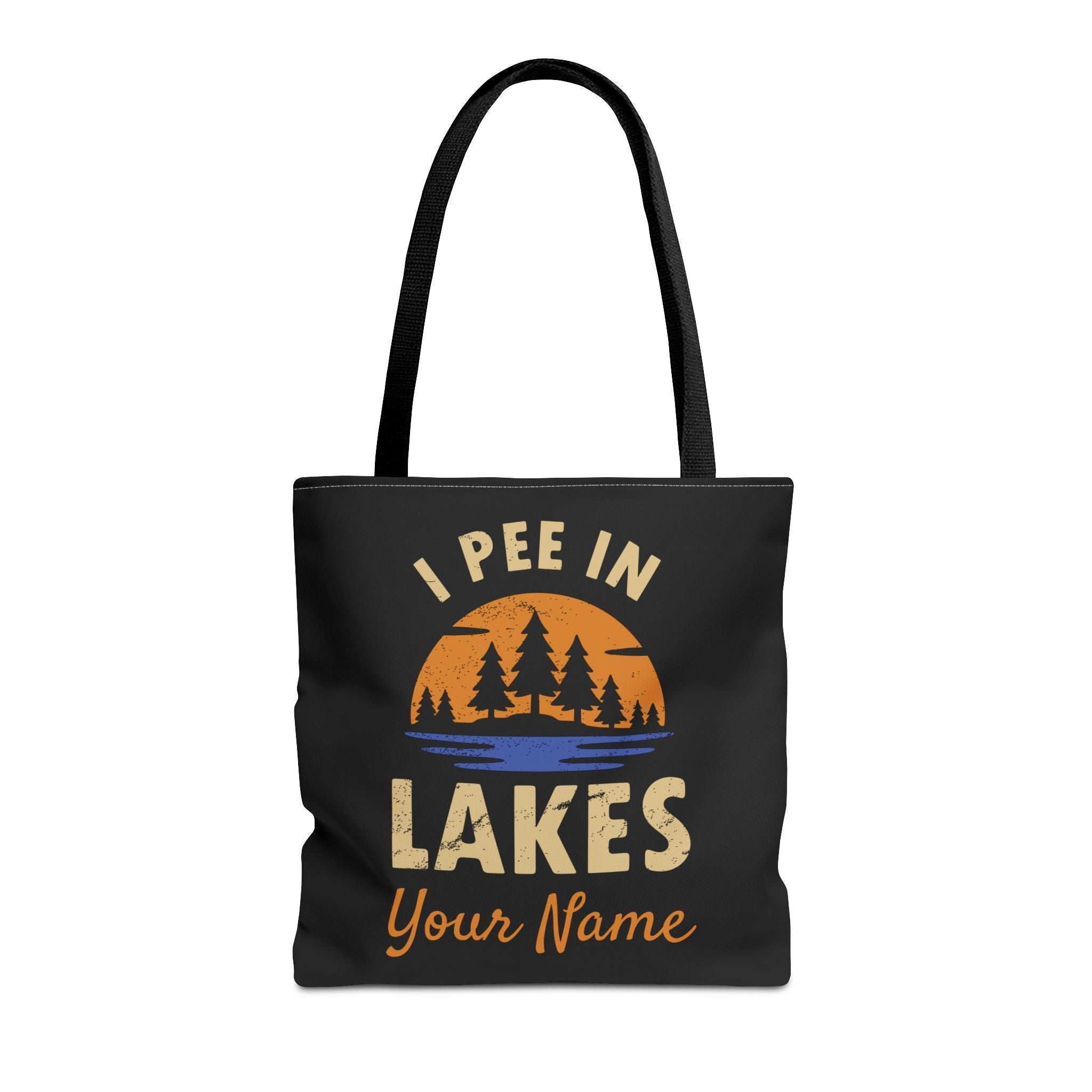 Tote Bag - I Pee In Lakes Retro Sun
