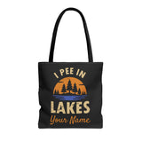 Tote Bag - I Pee In Lakes Retro Sun
