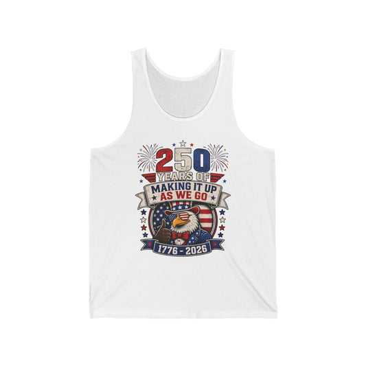 Funny Eagle Making It Up 250th Anniversary Patriotic Basic T-Shirt - Unisex