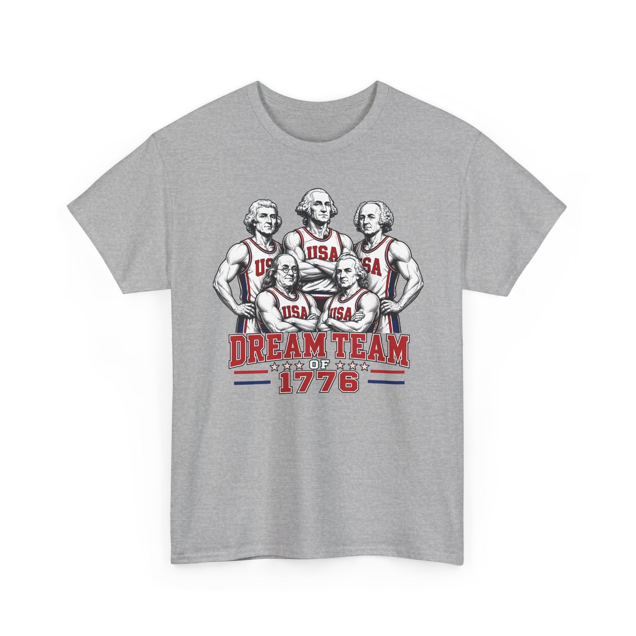 Founding Fathers Dream Team 1776 Retro Patriotic Americana Basic T-Shirt - Unisex