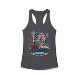 Funny Statue Blazed 250th Anniversary Patriotic Americana Basic Racerback Tank Top - Women's