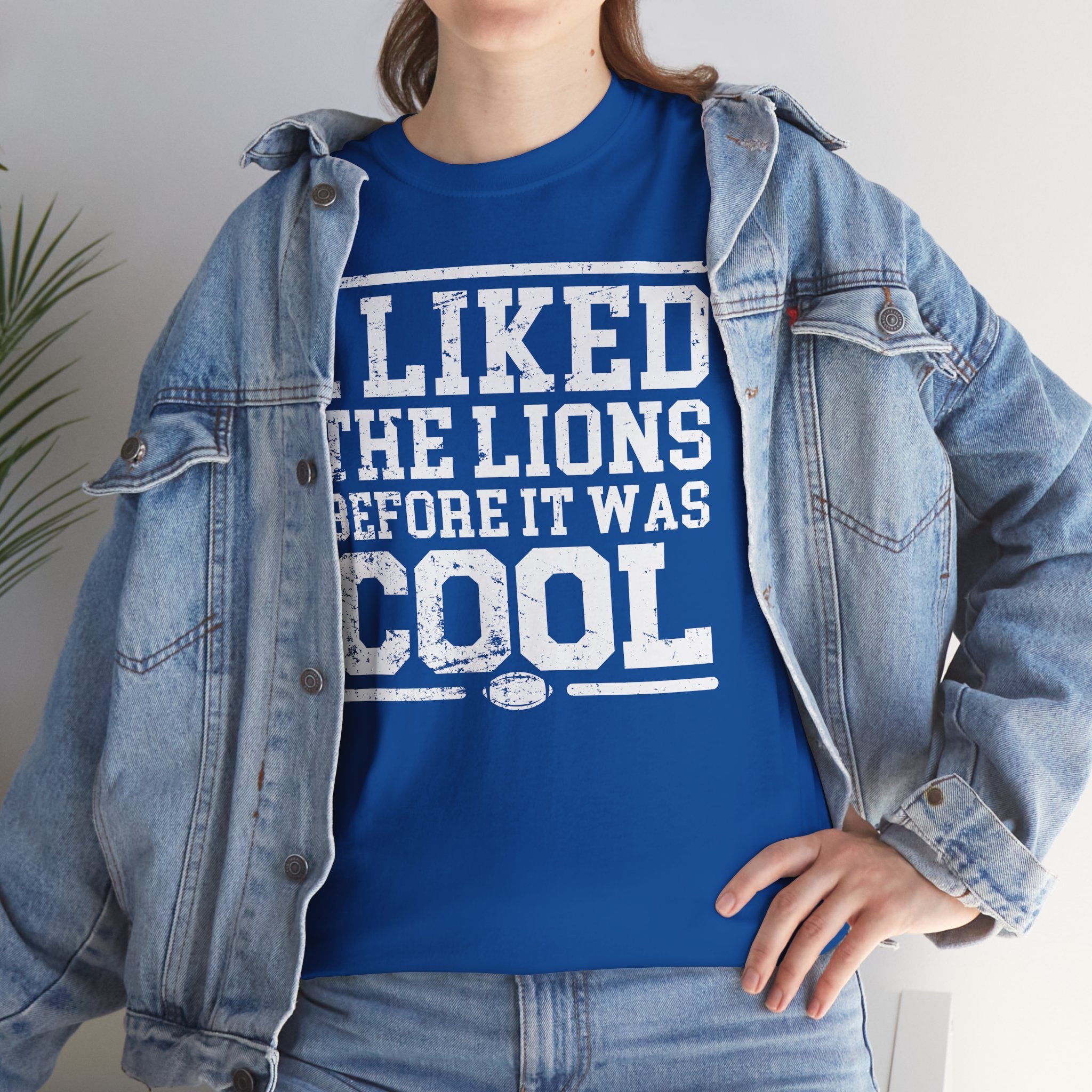 I Liked the Lions Before It Was Cool White Basic T-Shirt - Unisex