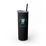 Personalized Skinny Tumbler with Straw - 20oz - Your Logo, Your Brand