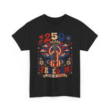 Peace Guitar Freedom 250th Anniversary Retro Americana USA 250 Basic T-Shirt - Unisex