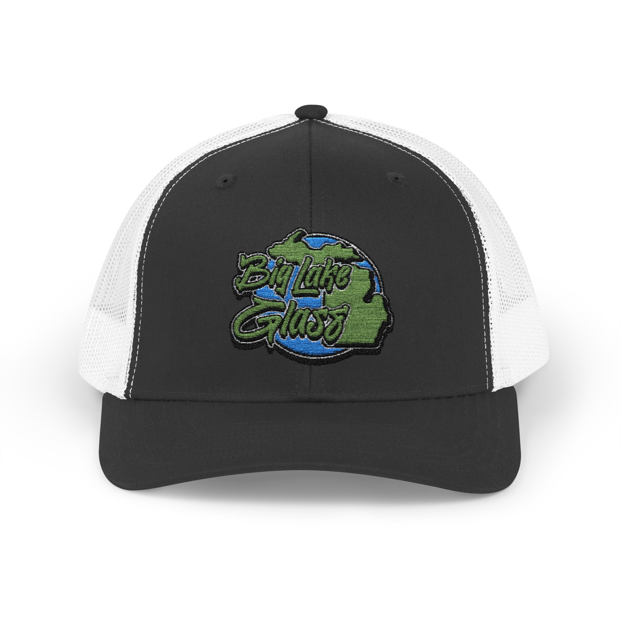 Snapback Trucker Cap - Embroidered - Big Lake Glass
