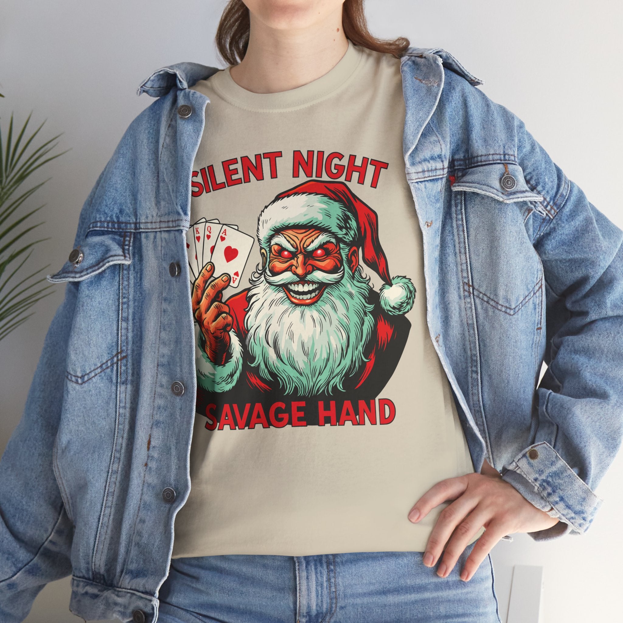 Silent Night Savage Hand Basic T-Shirt - Unisex