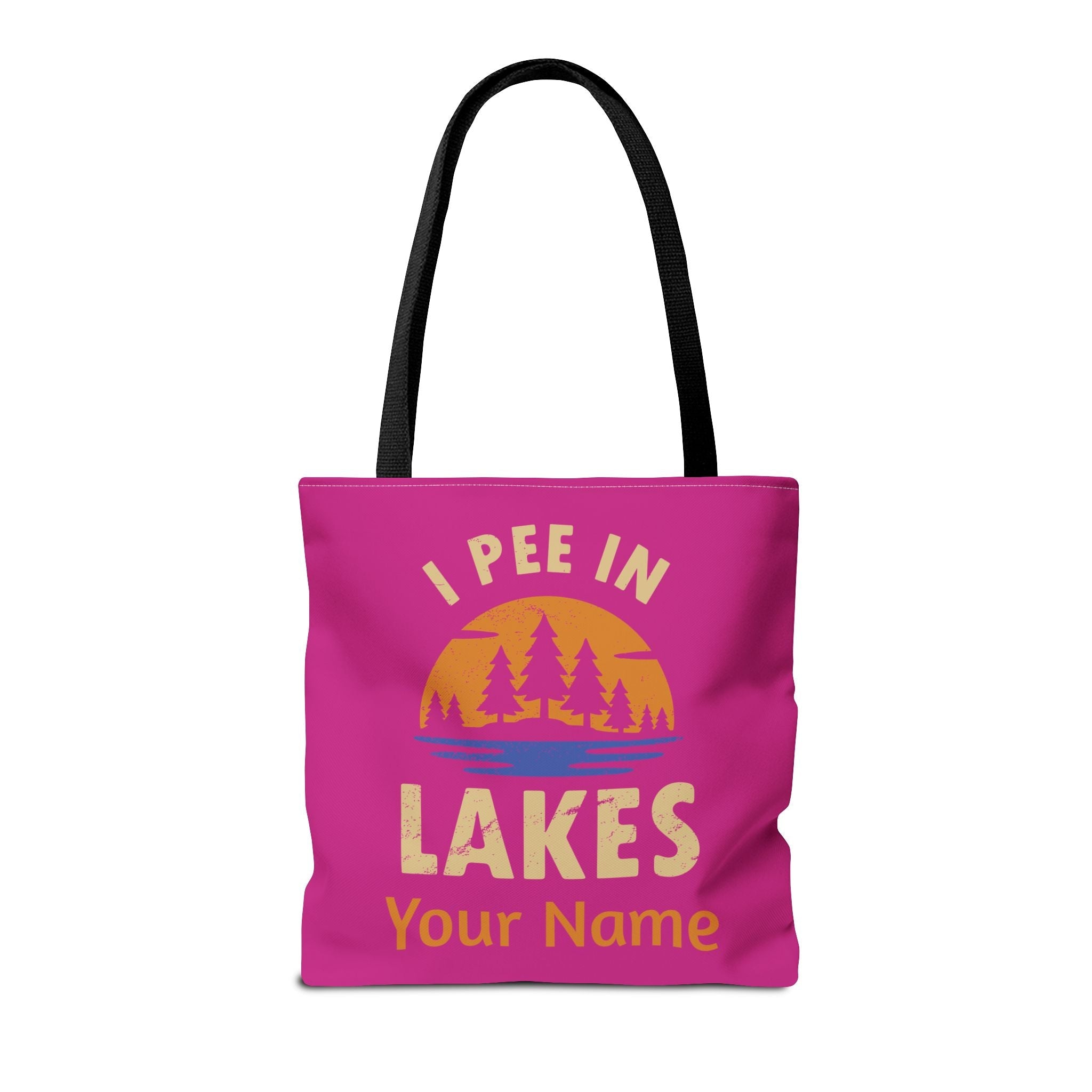 Tote Bag - I Pee In Lakes Retro Sun