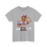 Cute Doll Party 1776 2026 Funny Patriotic Americana Basic T-Shirt - Unisex