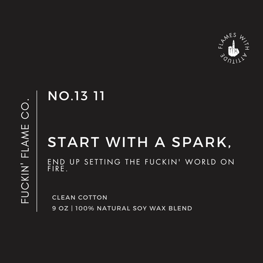 Start with a spark Soy Candle