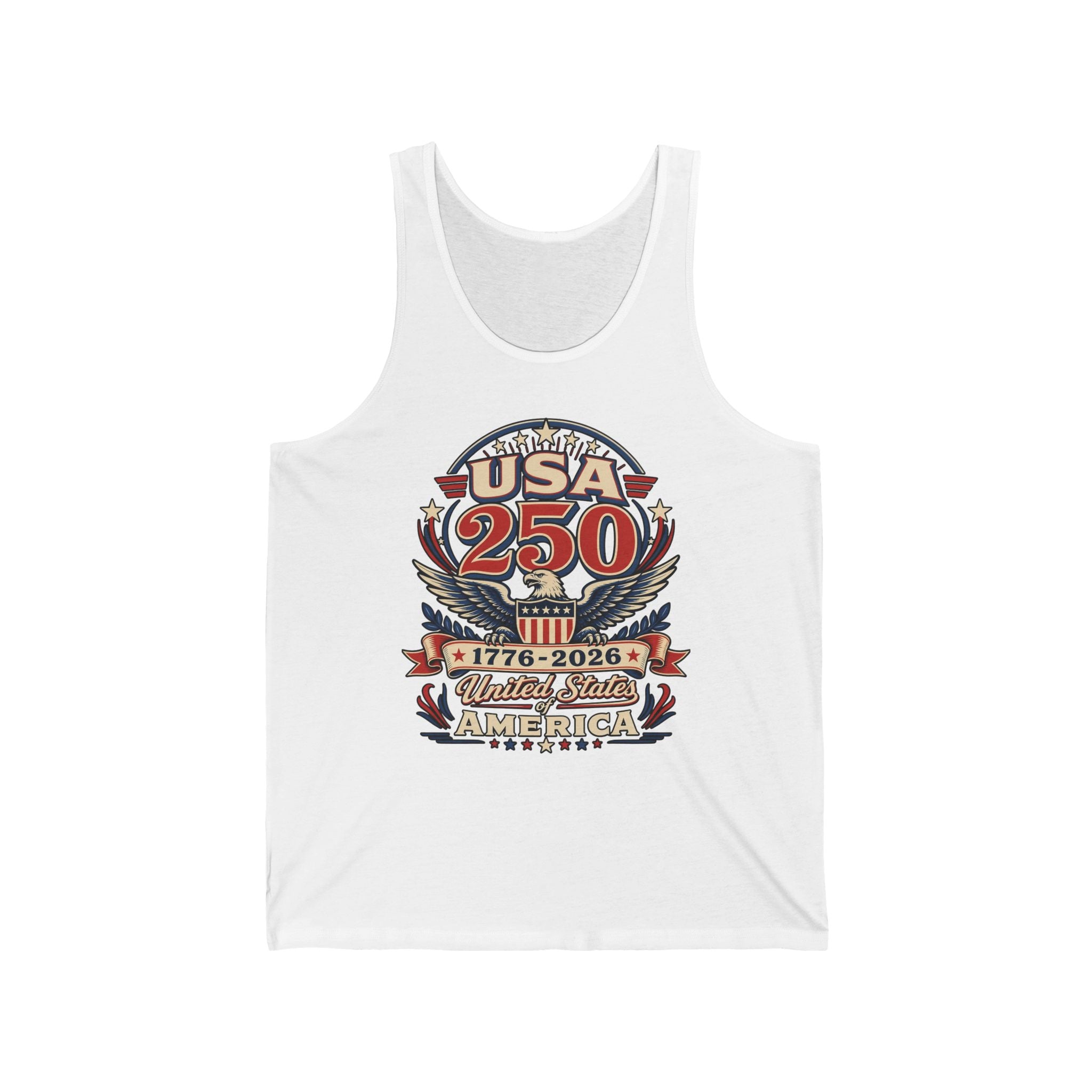Classic Eagle Badge USA 250 1776 2026 Patriotic Basic T-Shirt - Unisex