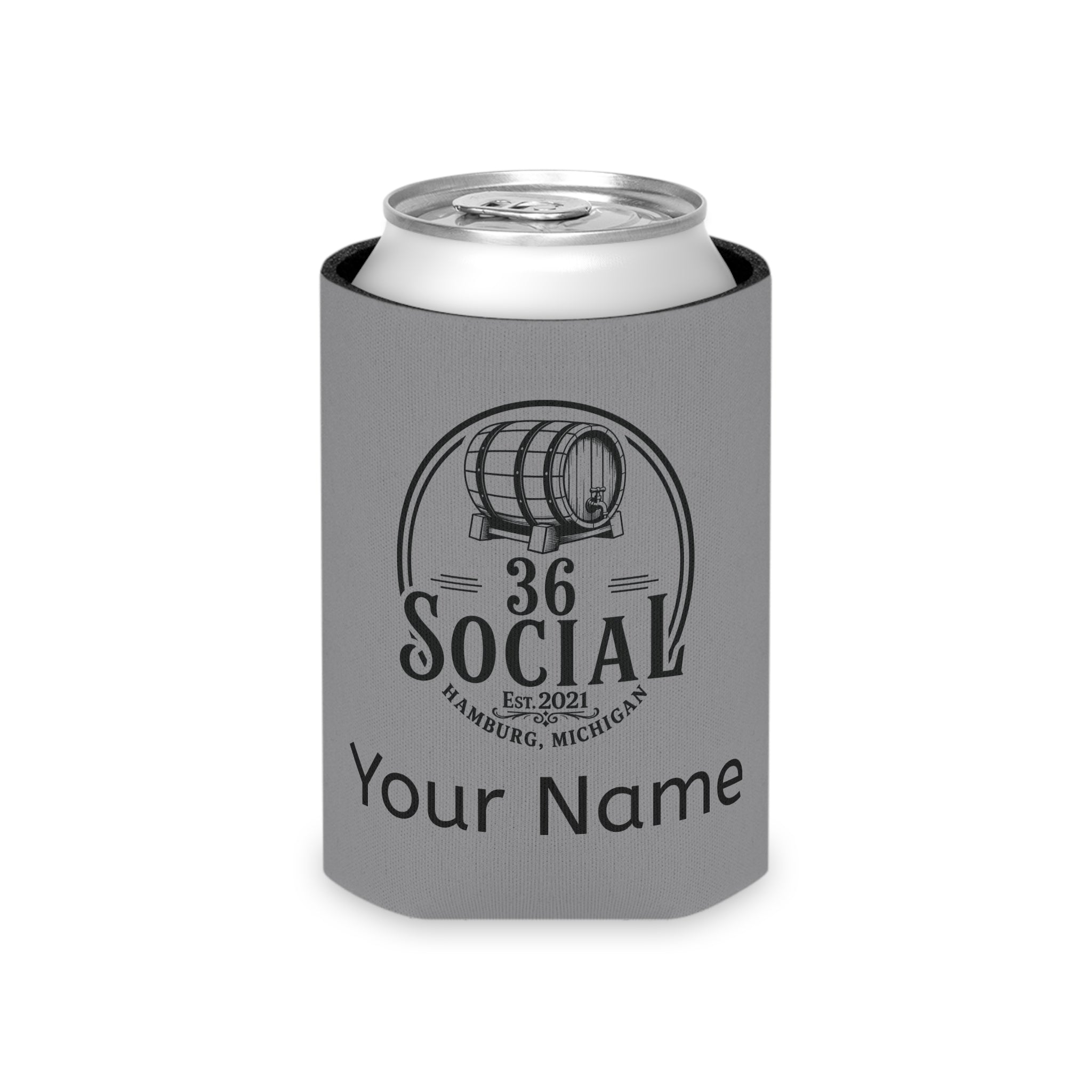 36 Social Logo 2 SL Can Cooler - Regular - Gray (Satisfy)