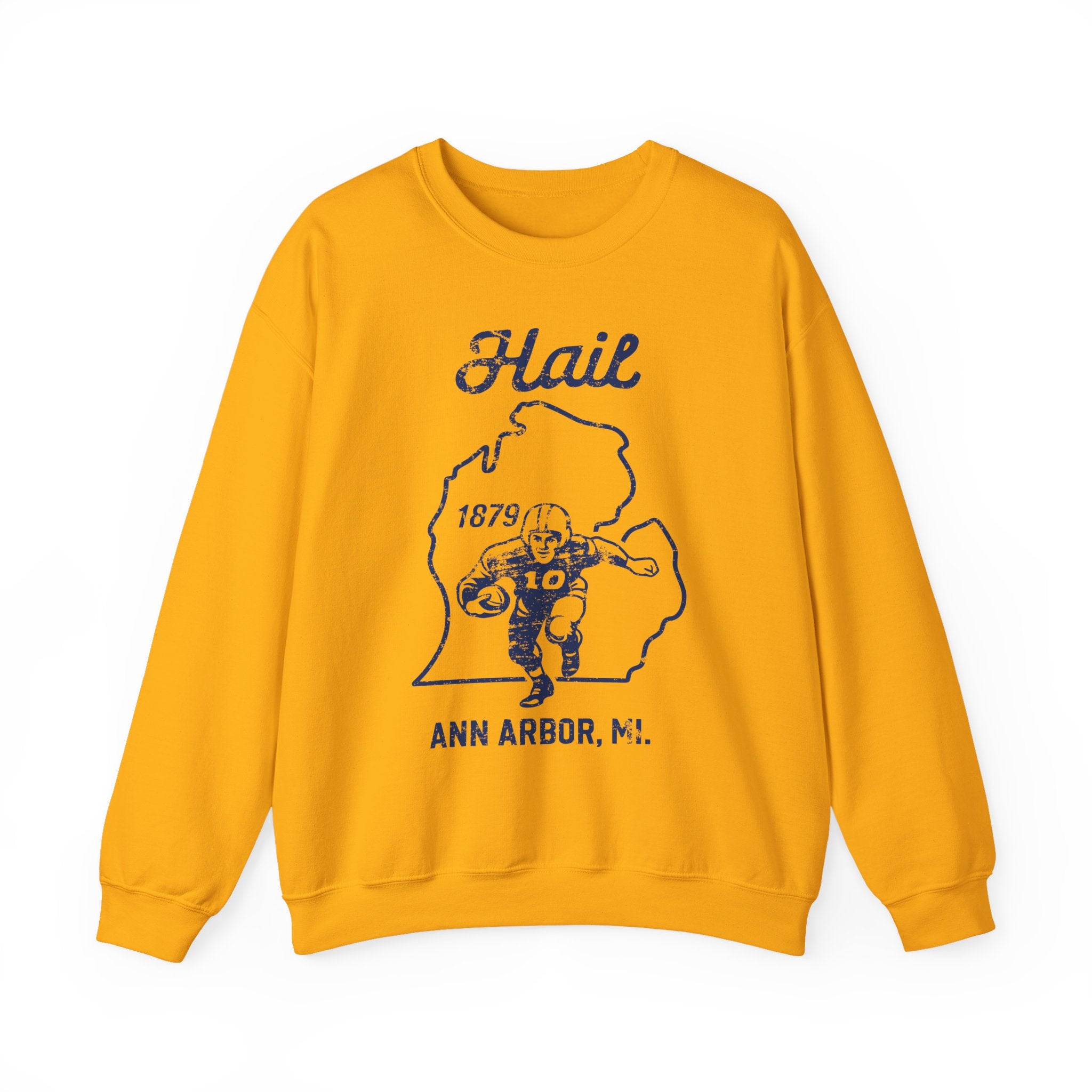 Hail MI Blue Crewneck Sweatshirt - Unisex