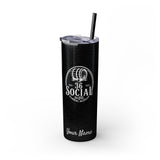 Skinny Steel Tumbler with Straw - 20oz - 36 Social