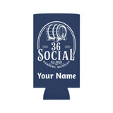 36 Social Logo 2 SL Can Cooler - Skinny - Dark Blue (Amaranth)