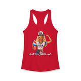 Cute Doll Chill 4th of July Funny Patriotic Basic Racerback Tank Top - Women's