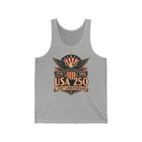 Eagle Shield Badge USA 250 Anniversary Vintage Patriotic Basic T-Shirt - Unisex