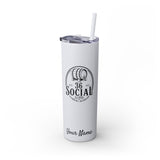 Skinny Steel Tumbler with Straw - 20oz - 36 Social