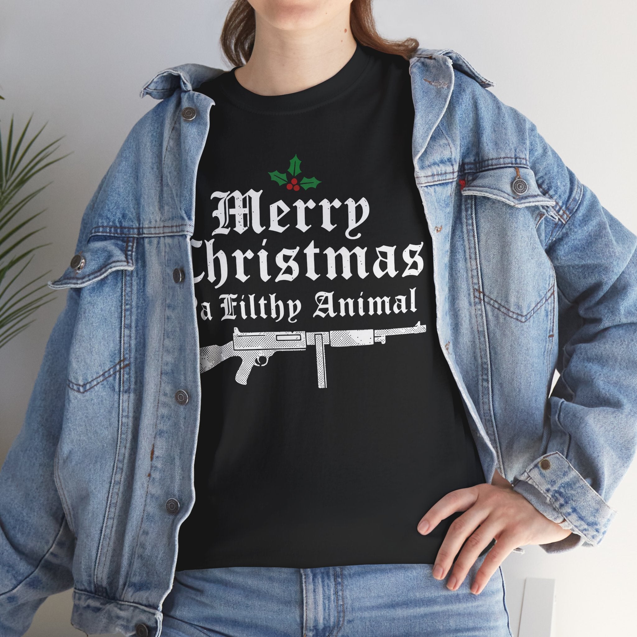 Merry Christmas Ya Filthy Animal Basic T-Shirt - Unisex