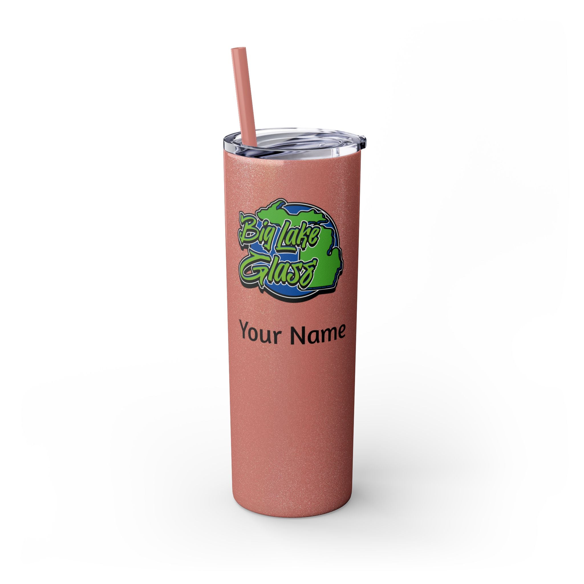 Skinny Steel Tumbler with Straw - 20oz - Big Lake Glass