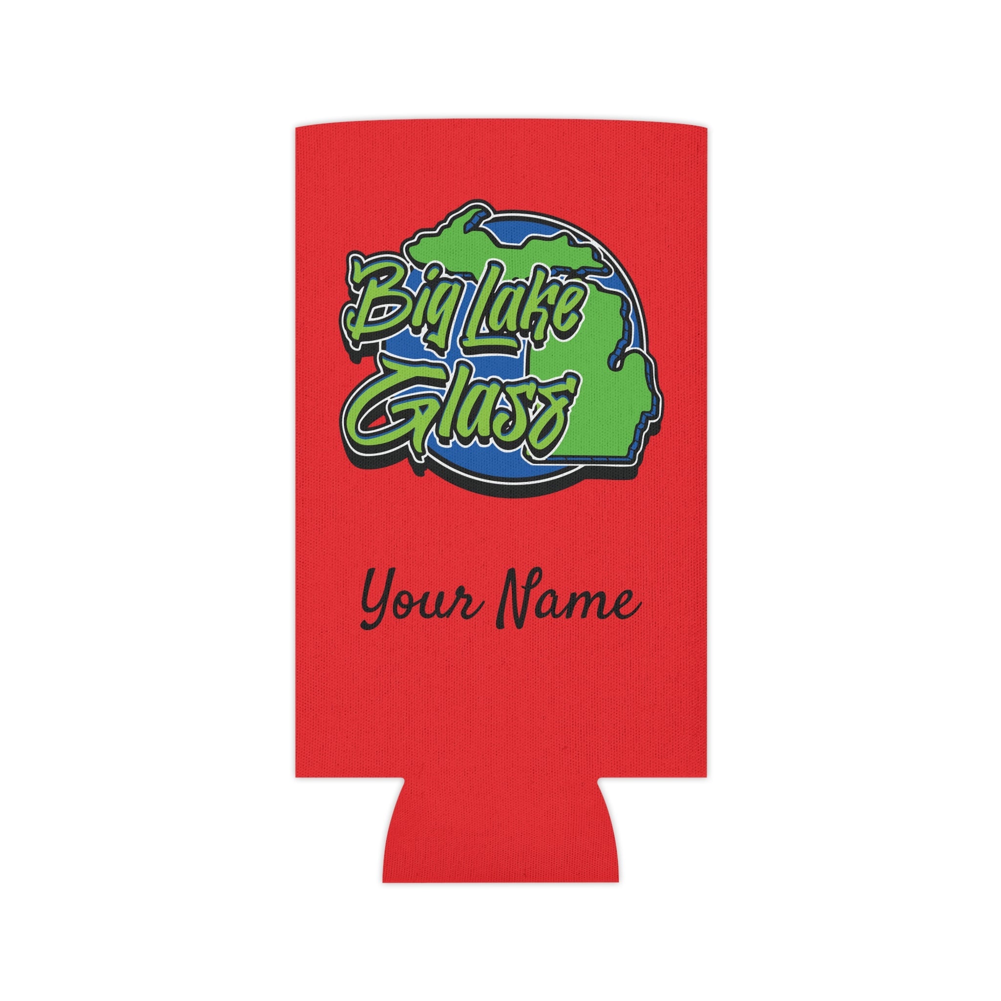 Can Cooler - Skinny - Big Lake Glass