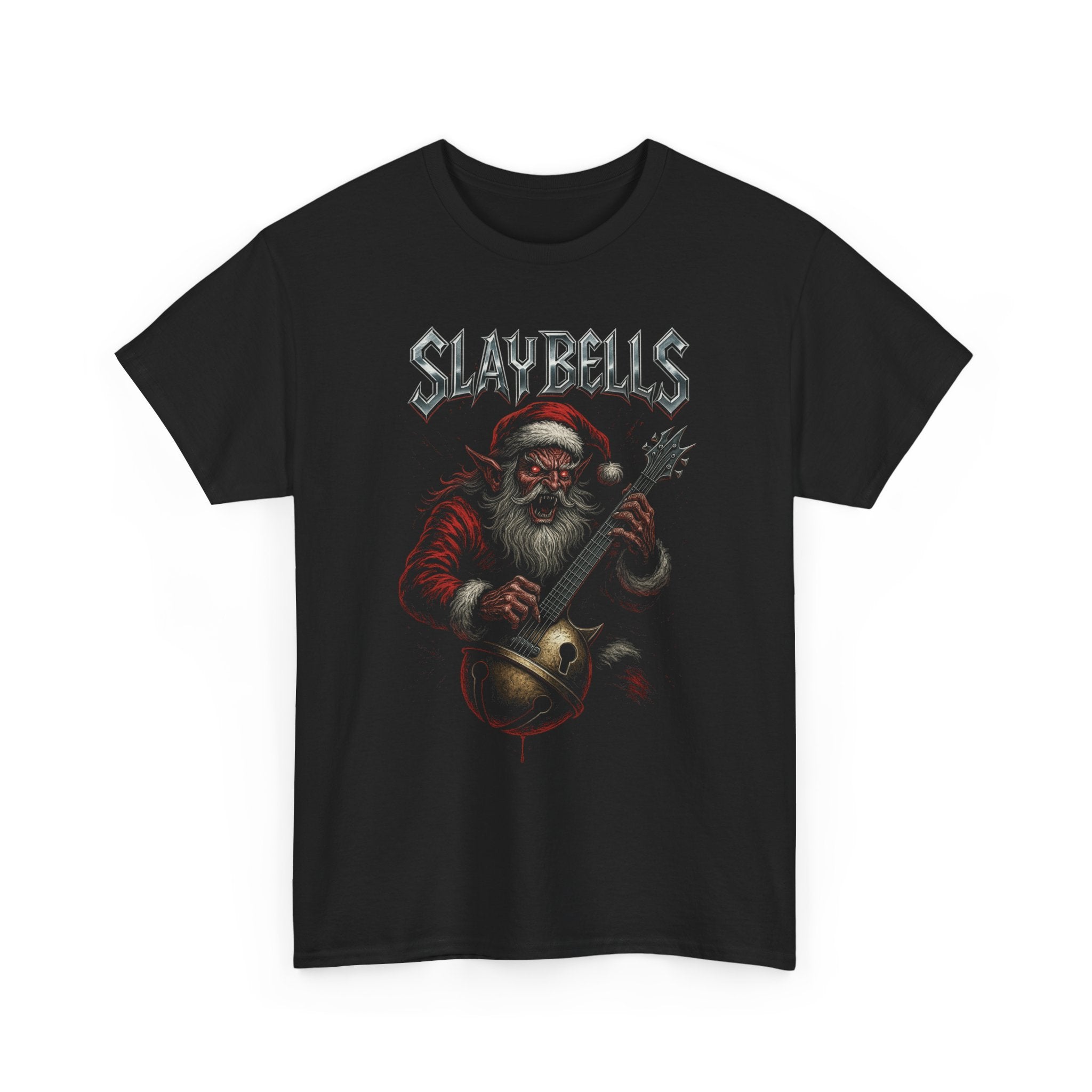 Slay Bells – Metal Santa Basic T-Shirt - Unisex