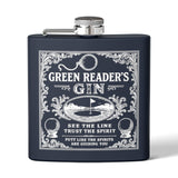 Green Reader's Black Flask - 6oz