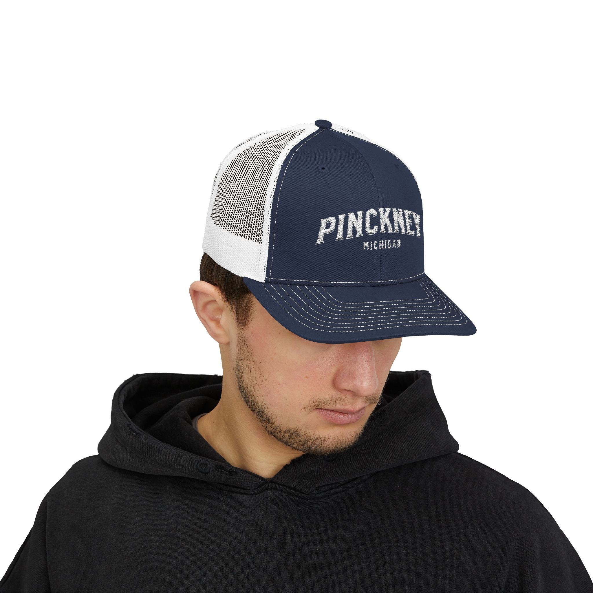 Pinckney Michigan Snapback Trucker Cap