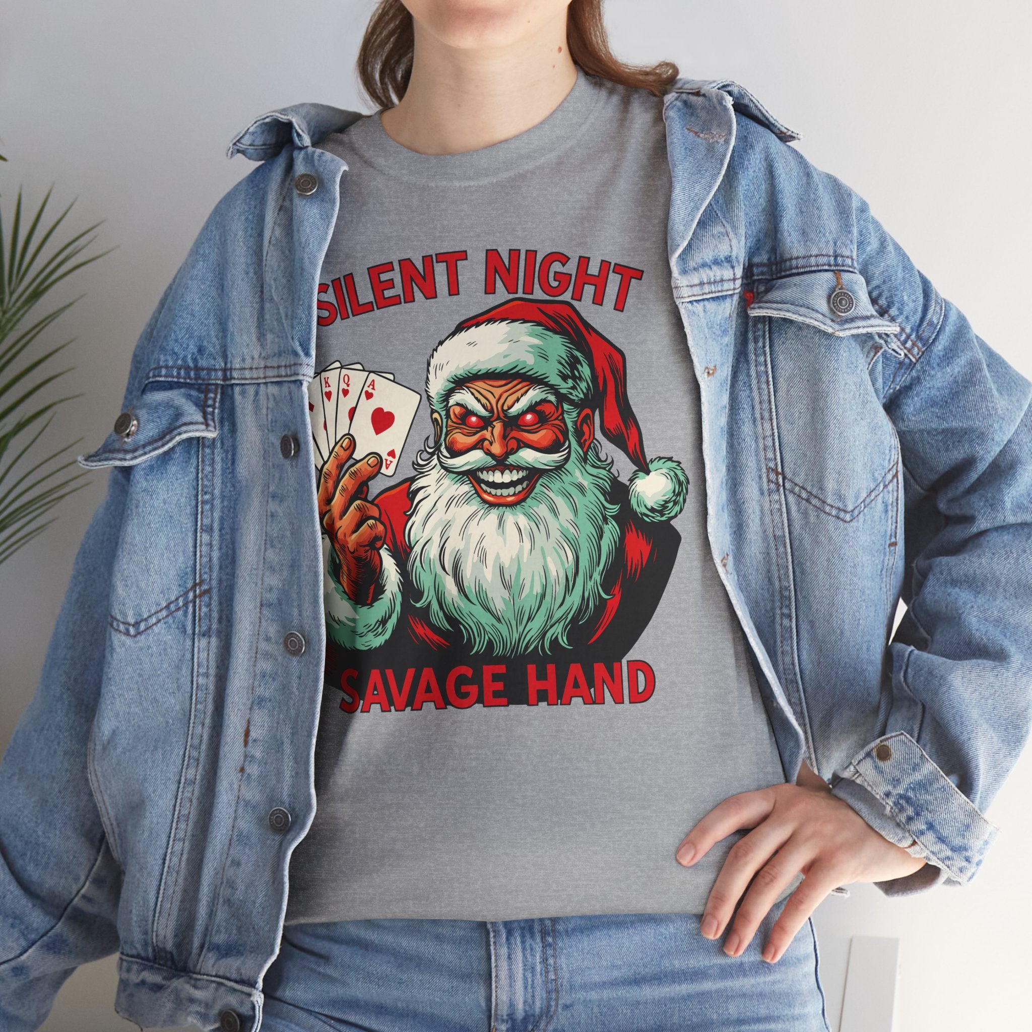 Silent Night Savage Hand Basic T-Shirt - Unisex