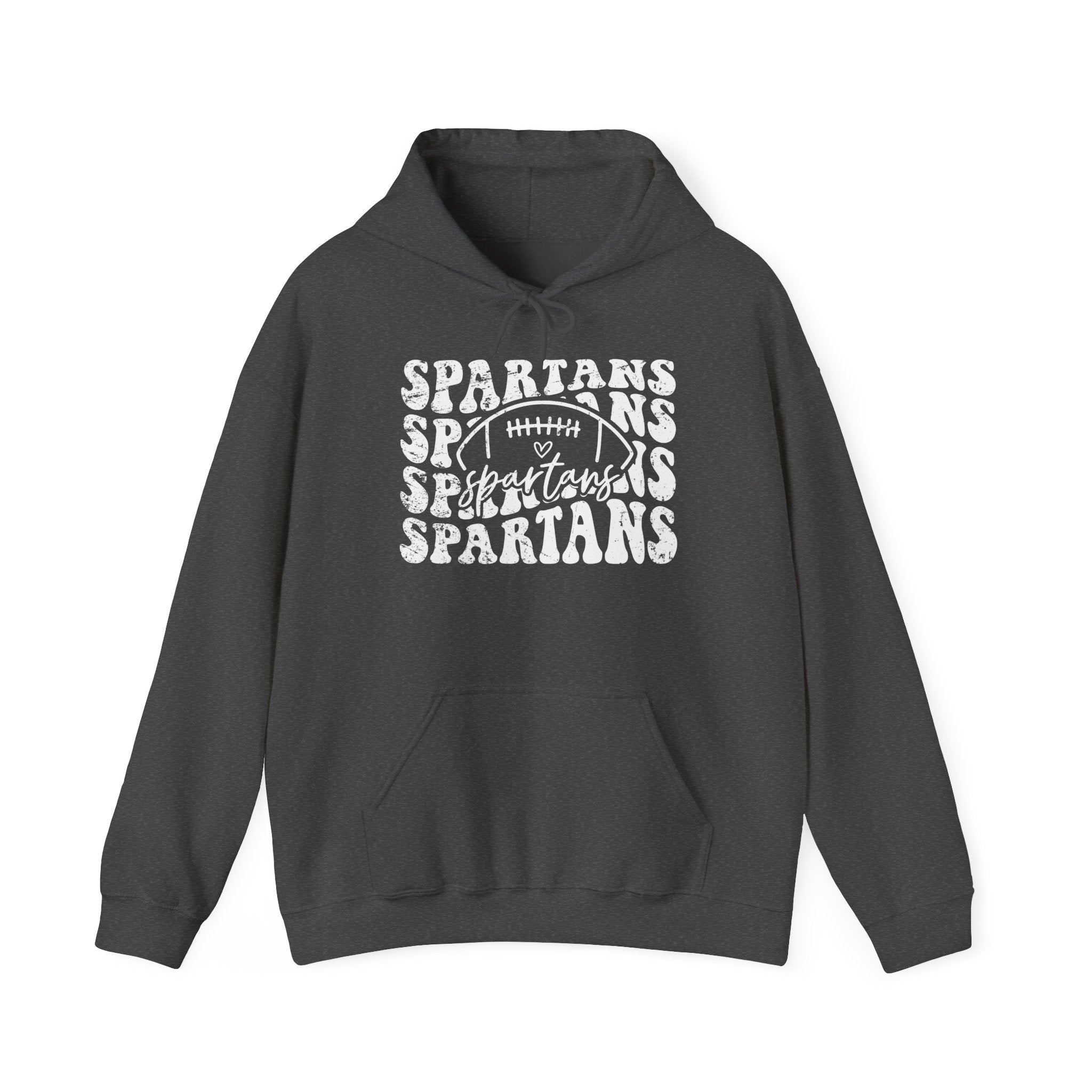 Spartans Football 1 White Hoodie - Unisex