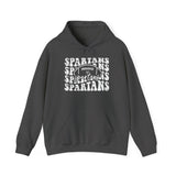 Spartans Football 1 White Hoodie - Unisex