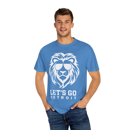 Let's Go Detroit Lion White Premium T-Shirt - Unisex
