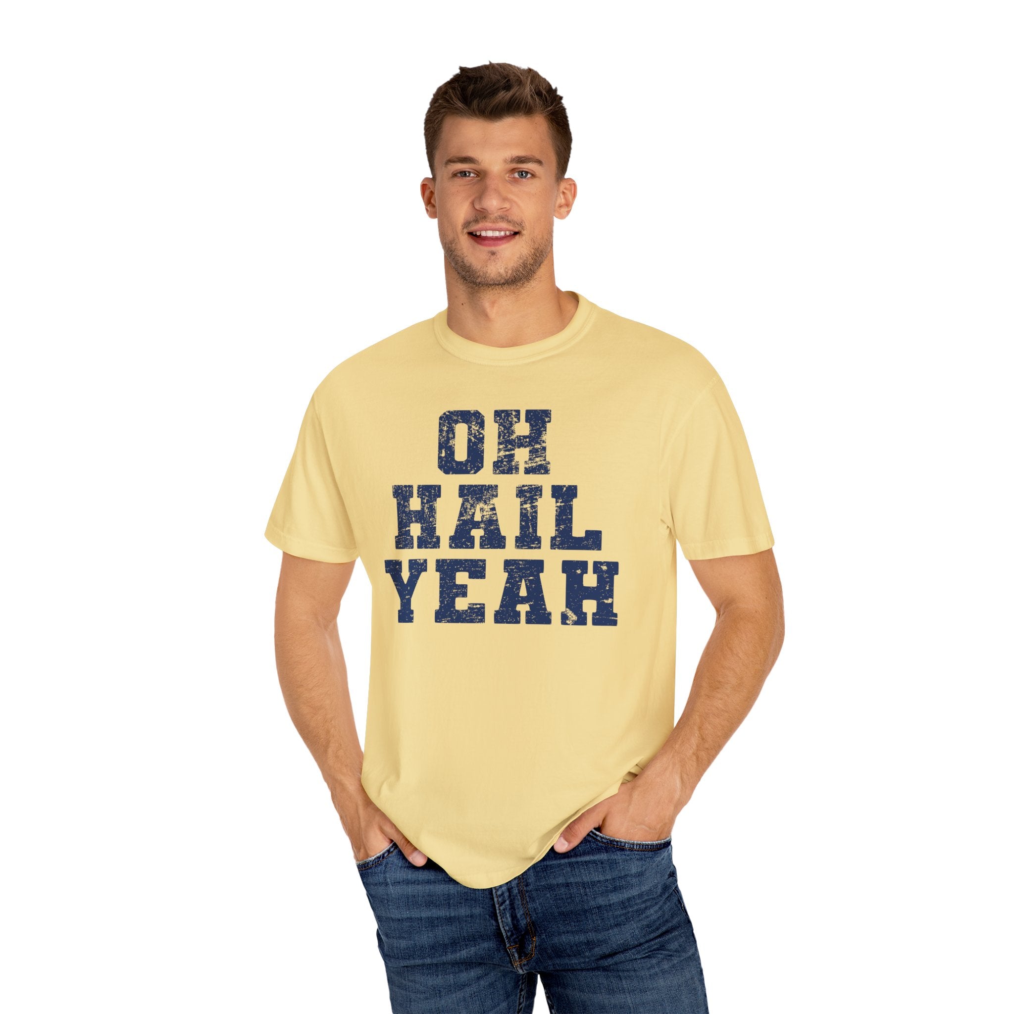 Oh Hail Yeah Blue Premium T-Shirt - Unisex